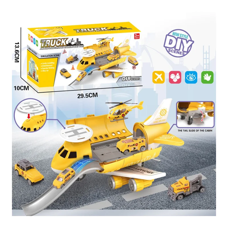 Children Gift Plastic/alloy Helicopter City Airplane Combine Alloy Military Cars Toy Set 26pcs