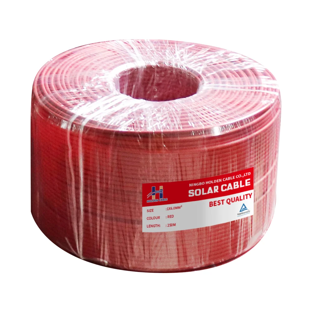 2.5 4 6 10mm2 cca/pvc 5% copper Flexible Tinned Copper dc solar cable aluminium pv cable for solar panel