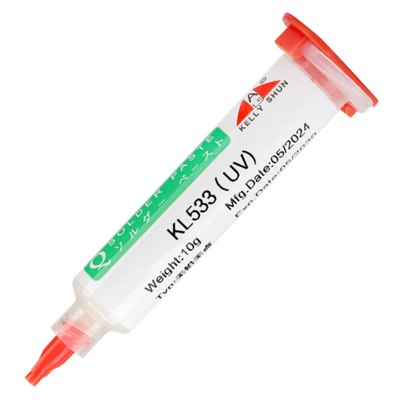 KELLYSHUN Lead Free Halogen Free Rosin Flux Paste 10CC No Clean Soldering Flux For Electronic Repair Desoldering Flux