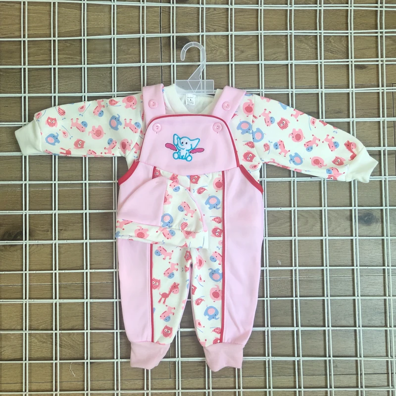 
Wholesale Cute 3 Pcs Sets Newborn Baby Clothes Sets Baby Rompers Girls Baby Boutique Clothes 