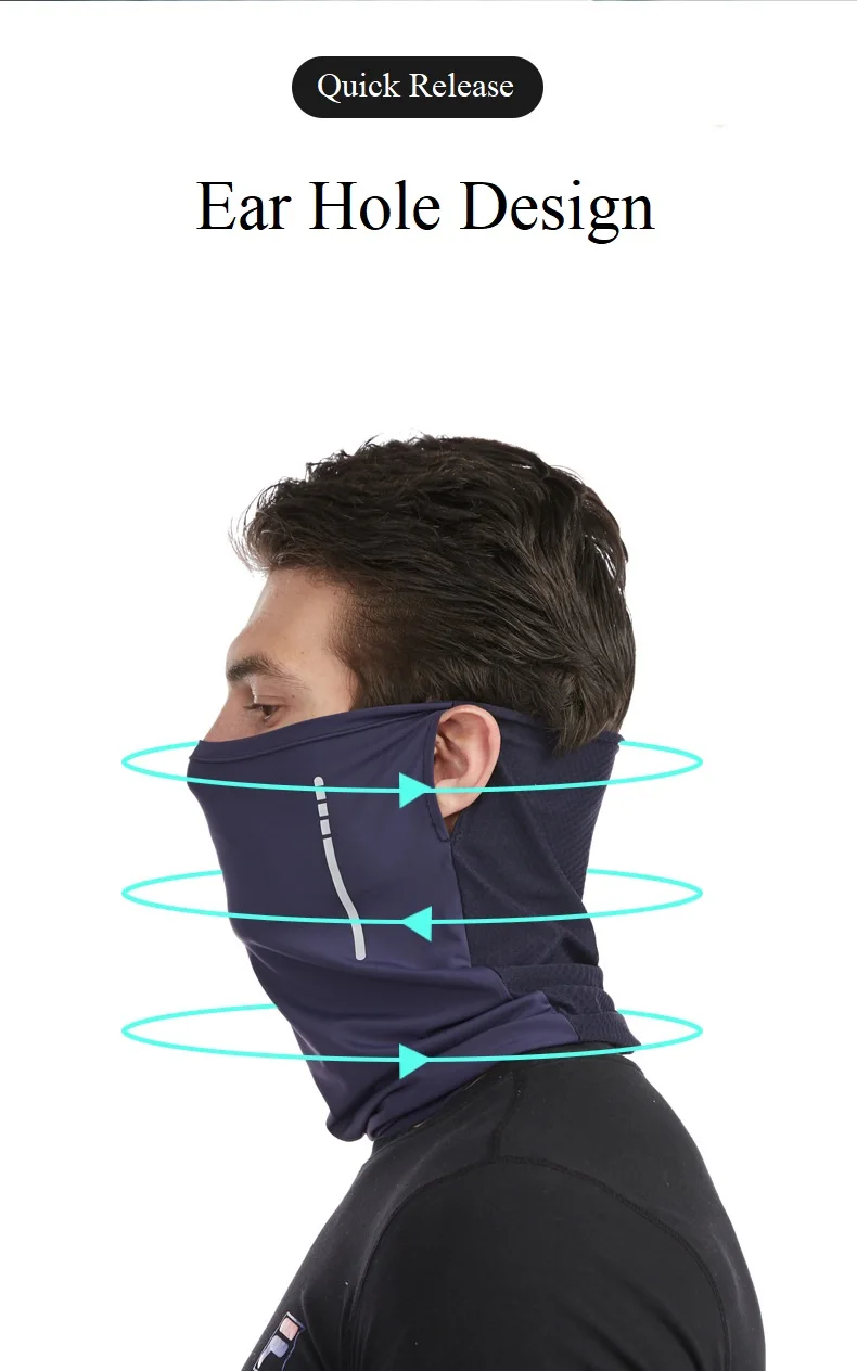 Wholesale Cooling Sun Protection Ice Silk Breathable Face Mesh Mask Washable Cycling Sports with Visor Caps