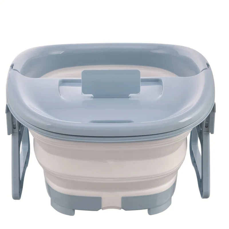 
Foldable Footbath Plain Foaming Massage Bucket Foot Soaking Bucket Household Plastic Sauna Bathtub Pedicure Bath Water Bucket 
