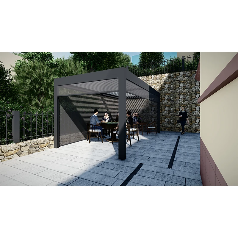 Adjustable Terrace Roofing Pergola Retractable Pergola Aluminum Usine Aluminum Garden Metal Aluminum Pergola