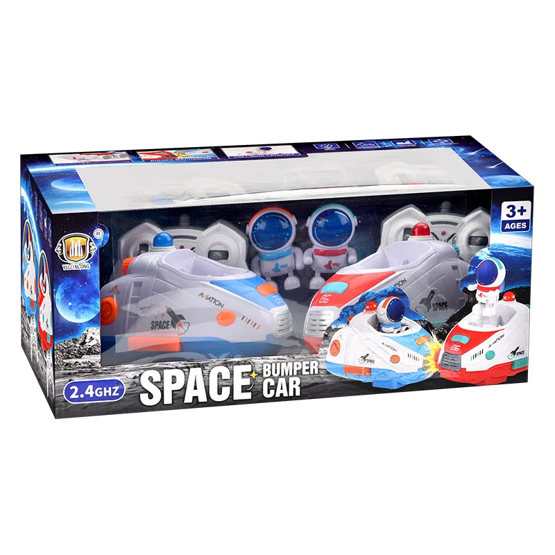 KS 2.4G Light Music Remote Control Space Bumper Car Toy Children Multiplayer Interactive spaceman Model Car Toys