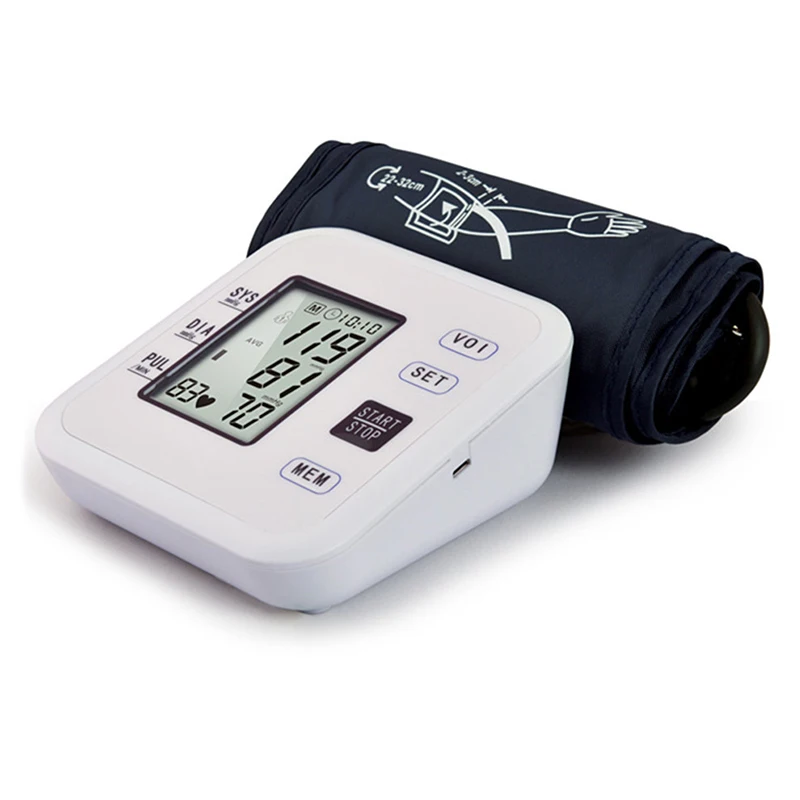 Newly Fully Automatic Rechargeable BP Meter Digital Upper Arm Tensiometre Accu Chek Blood Pressure Monitor