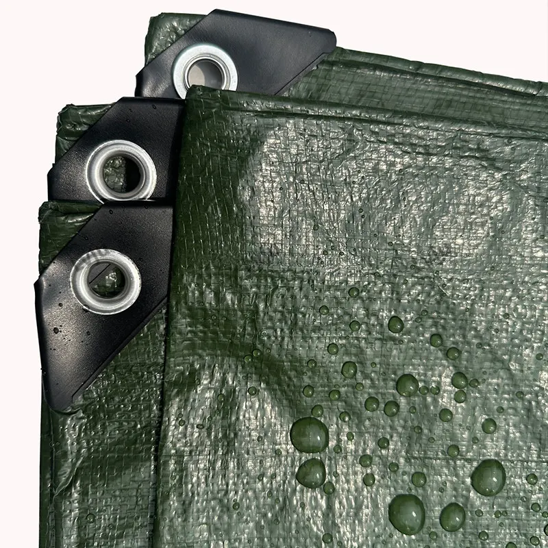 LVJU Heavy Duty Tarps 10x12 Ft 3m x 4m High Quality PE Plastic Tarpaulin