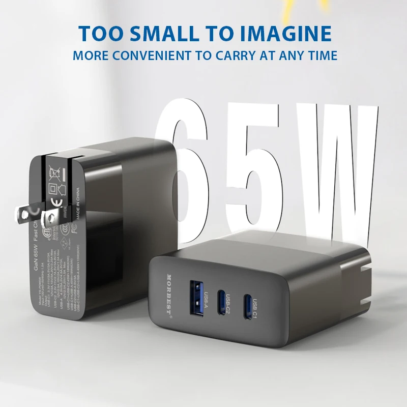  Зарядное устройство GaN 4 0 PD USB для смартфонов 65