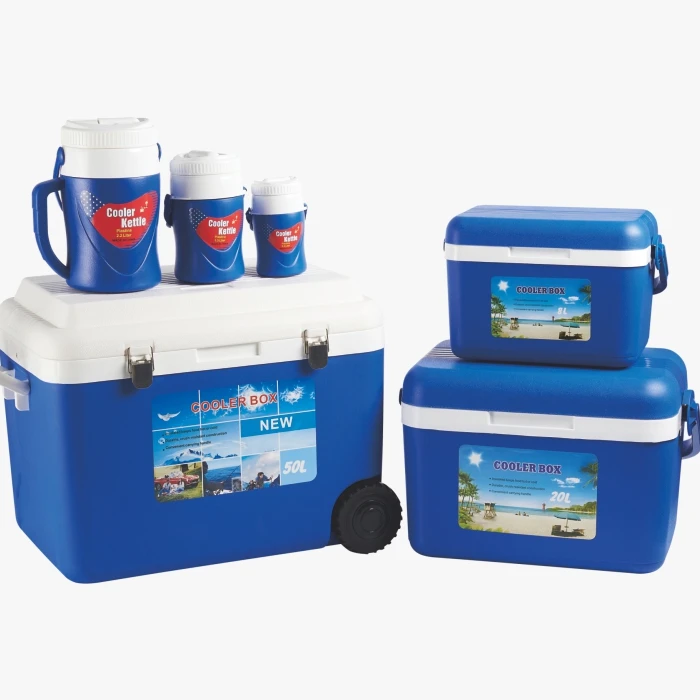 6pcs promotion Fishing cooler box and bottle set
