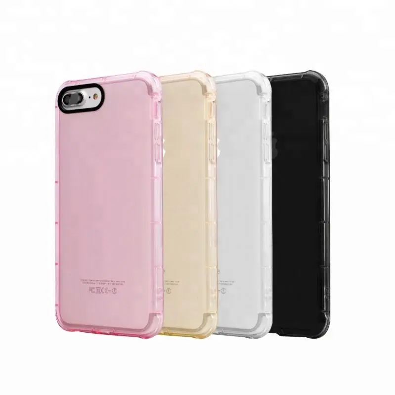 Wholesale Shockproof Clear Transparent Soft TPU Mobile Phone Back Case Cover for iphone 7 8 Plus XS Max