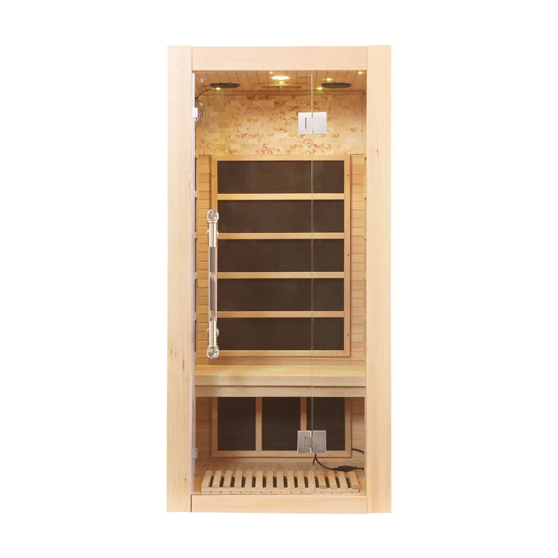 Reliable reputation one person Full Spectrum Infrared sauna for sale indoor solid wood mini sauna