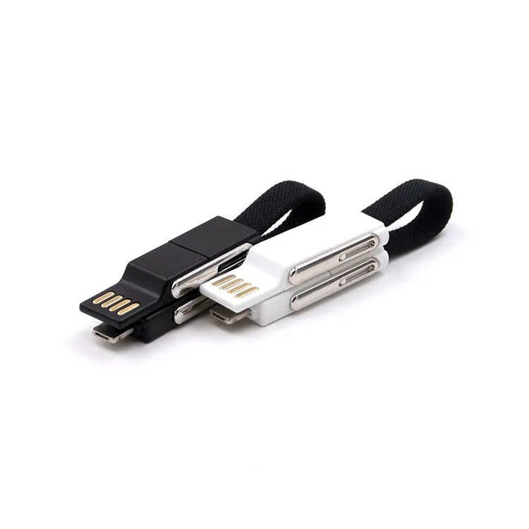 Mobile Phone Cable Usb 2.0 Cable Flat Cable Keychain Magnetic Data Line Promotion Gift