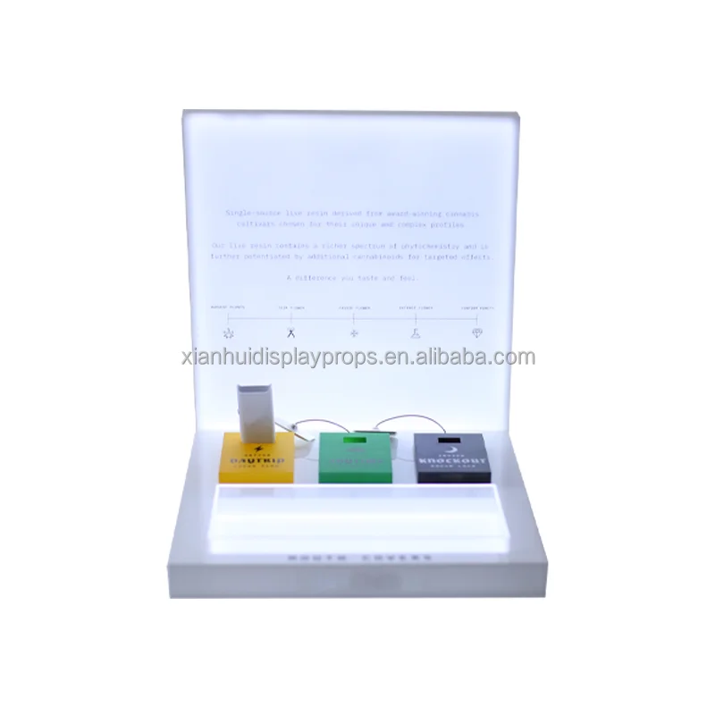 XianHui White Store Displays Custom Acrylic Display Rack Retail Display For Shop