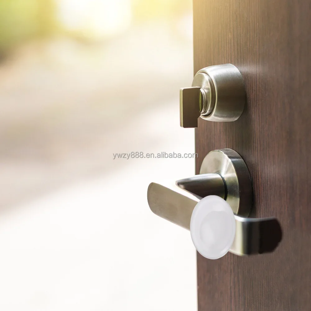 The Silicone Thickened wall sticker behind the door silent anti-collision door lock protective silicone door rear anti-collisi