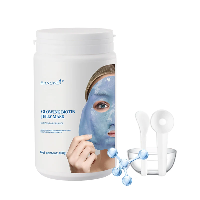 BANGWEI Glowing Biotin Private Label DIY Facial Powder Mask Minimize Pores Anti Acne Dark Spot Organic Natural Mask Powder