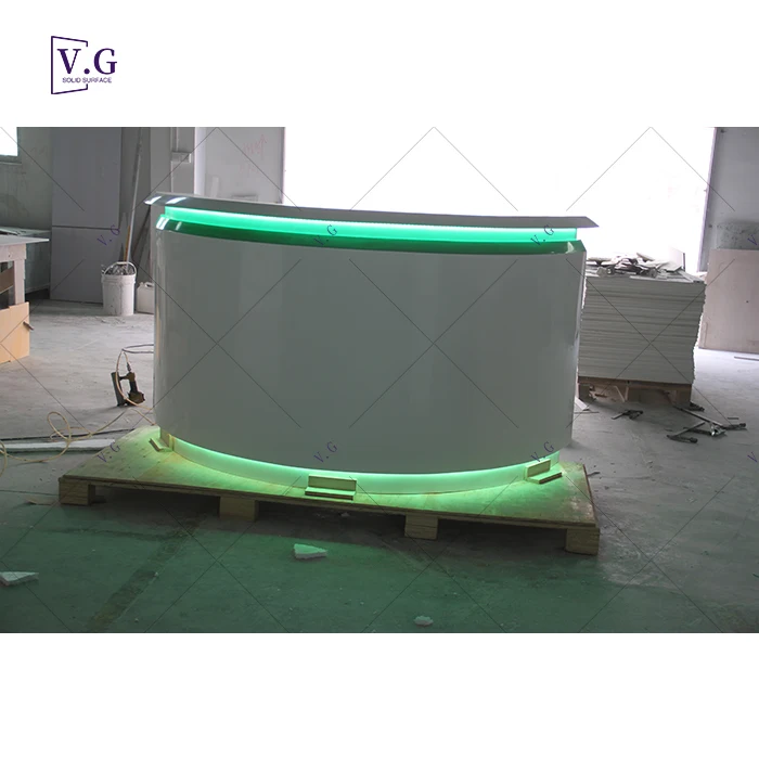 Custom Small White Size Grey Logo Store Photos Cheap Fancy Gym Mini Counter Reception Desk Modern Luxury Hot Sale