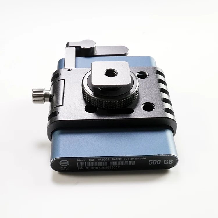 Hot-Sale SSD Clamp with Cold Shoe Mount Bracket Camera Mounts for Samsung T5 SSD Clamp for BMPCC 4K Camera USB-C Cable Clamp