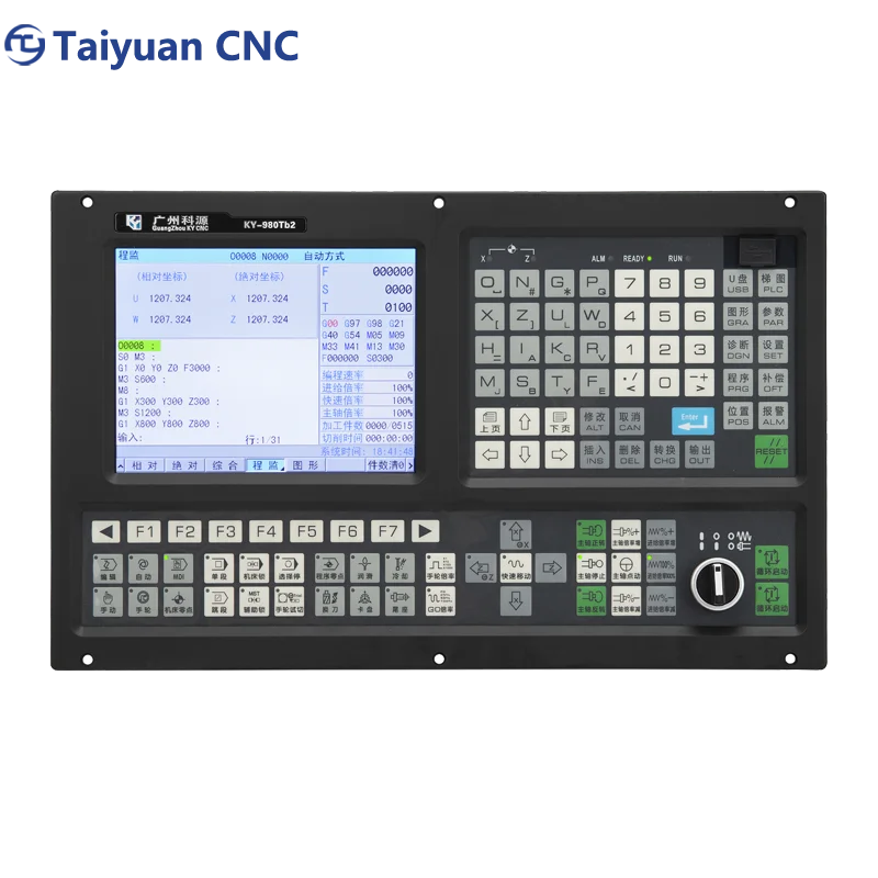 low cost cnc controller price cncmanu fact 980TB2  2 axis lathe machine controller applied for cnc milling machine case with ATC