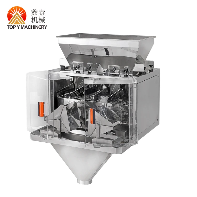 semi-automatic linear weigher with pedal for small granule coffee beans washing powder weighing