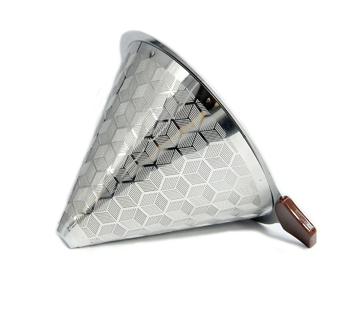 Капельница для кофе цвета розового золота с подставкой