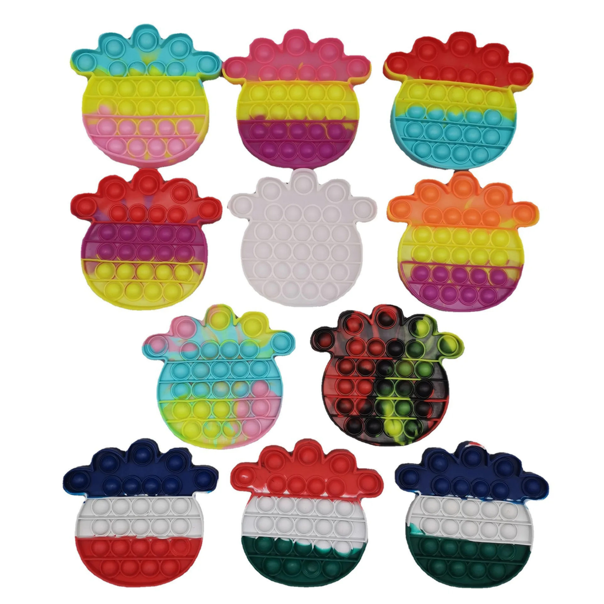 Wholesale relief anxiety stress fidget toy sensory fidget toy warm color changing silicone press toys