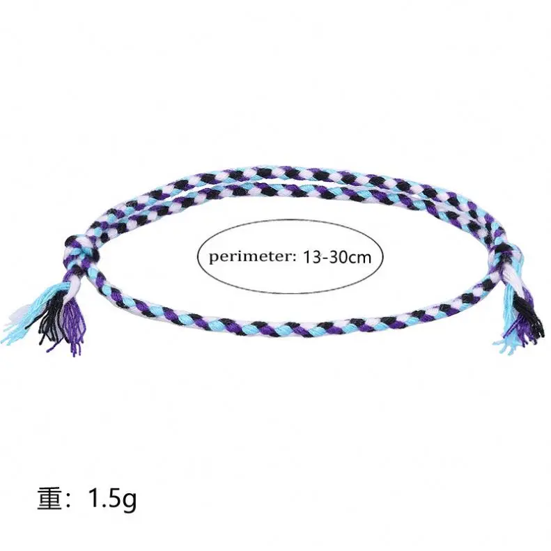 Fashion Adjustable Diy Woven Braided Rope Bracelet Unisex Hand Made Friendship Lucky String Bracelets For Women Men Jewelry Gift