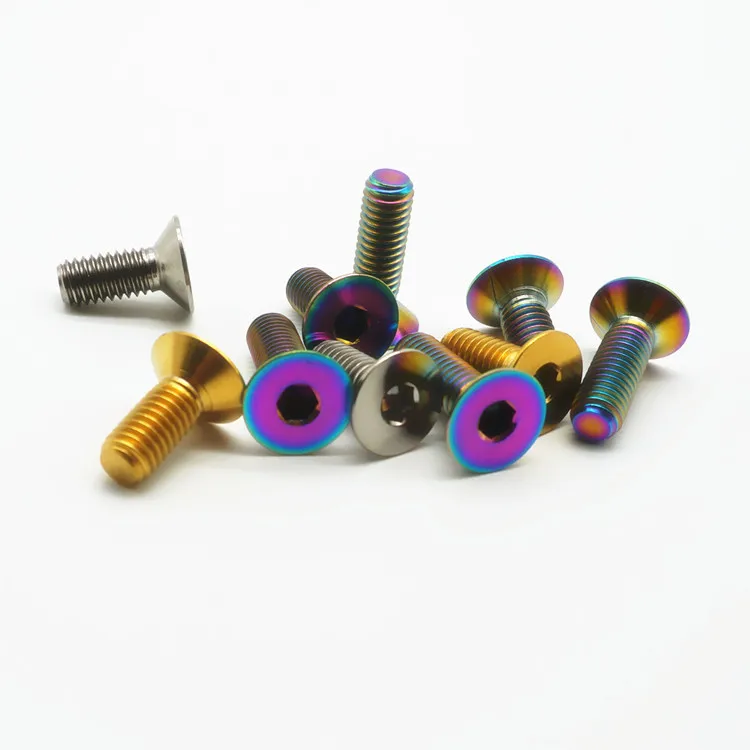 Винты Gbr Titan Titanium Gold Gr 2 Din912 M10 Gr2 M10X24 M4 Screw Gr5 Din933 Bolt/титановый винт/титановый крепеж M6 для