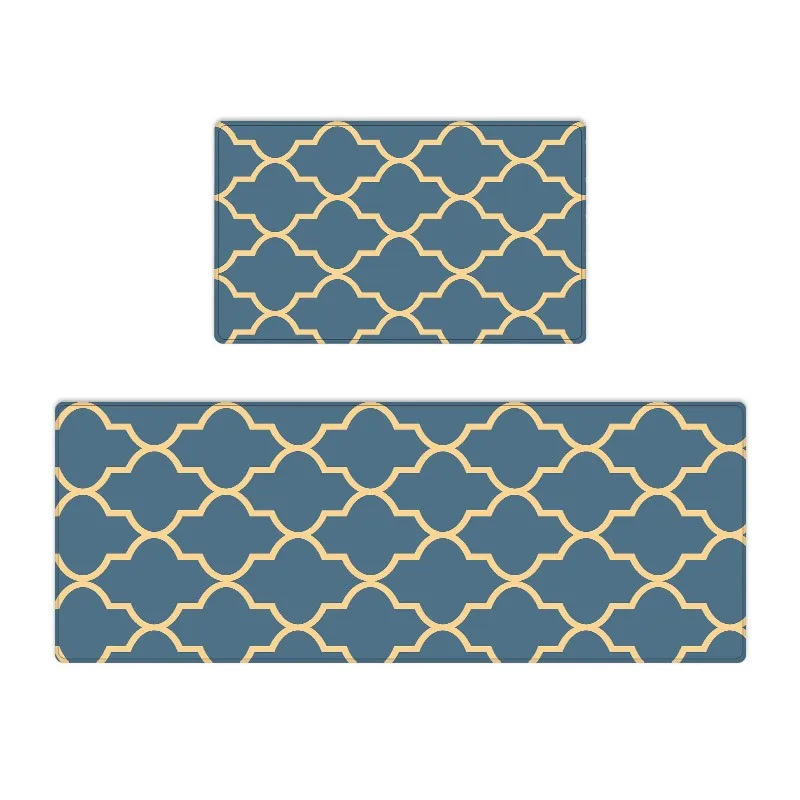 Custom 3d Printed Simple Style Commercial PVC Waterproof and Anti Fatigue Big Kitchen Runner Mats