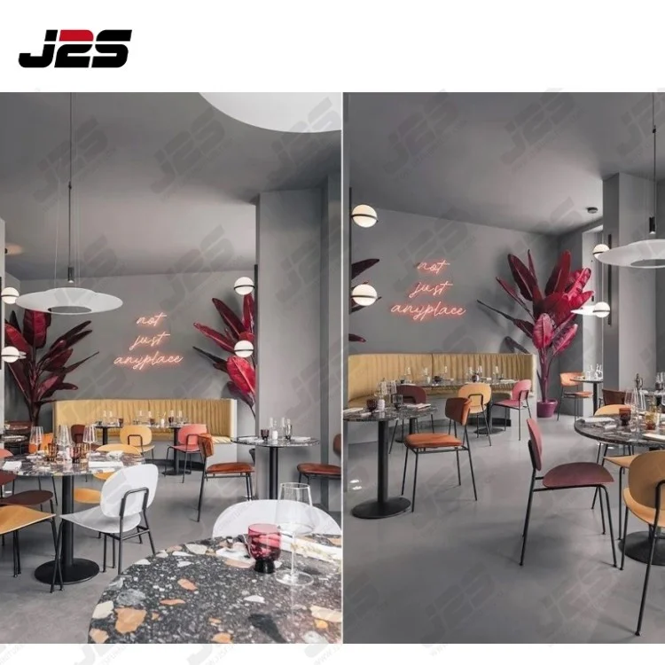 Custom European Modern used furniture cafe wood restaurant sets for sale