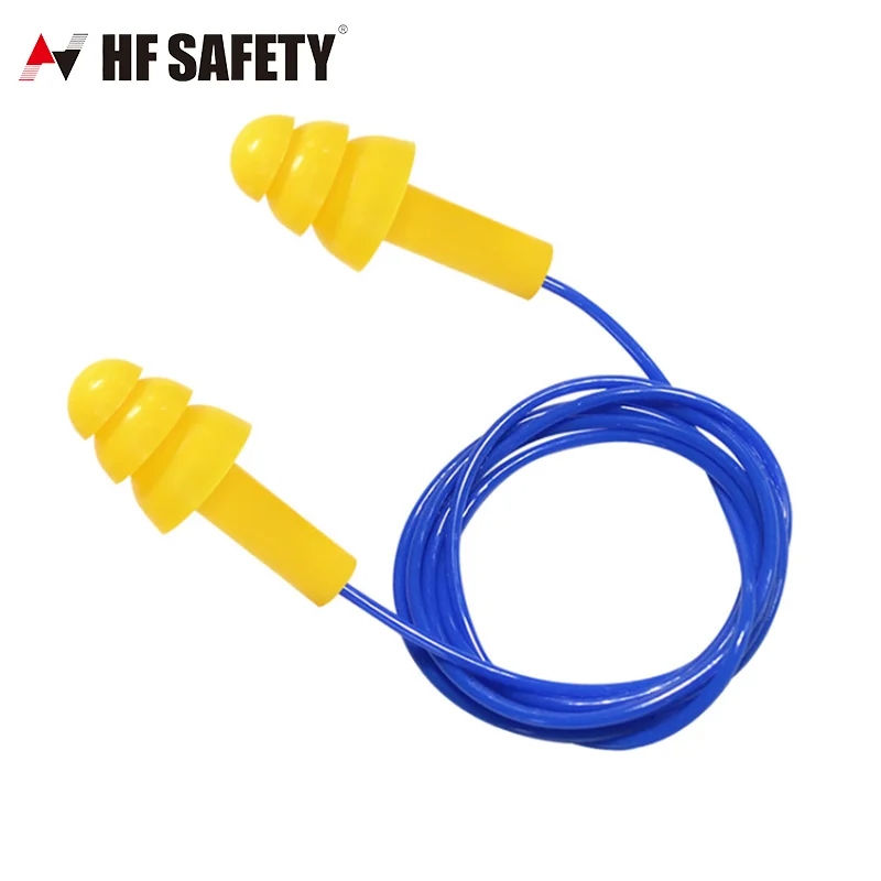 Detectable Silicone Resuble Earplugs Noise Reduction Ear Plug Corded Metal Ear Plugs