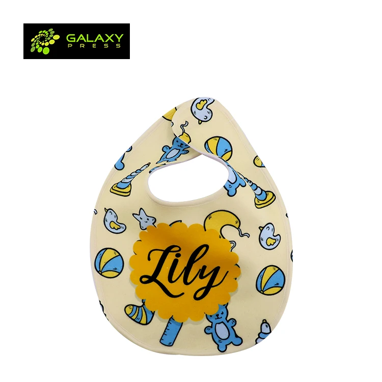 Сублимационный текстиль, чистый белый детский нагрудник из флиса для сублимации и изготовления на заказ