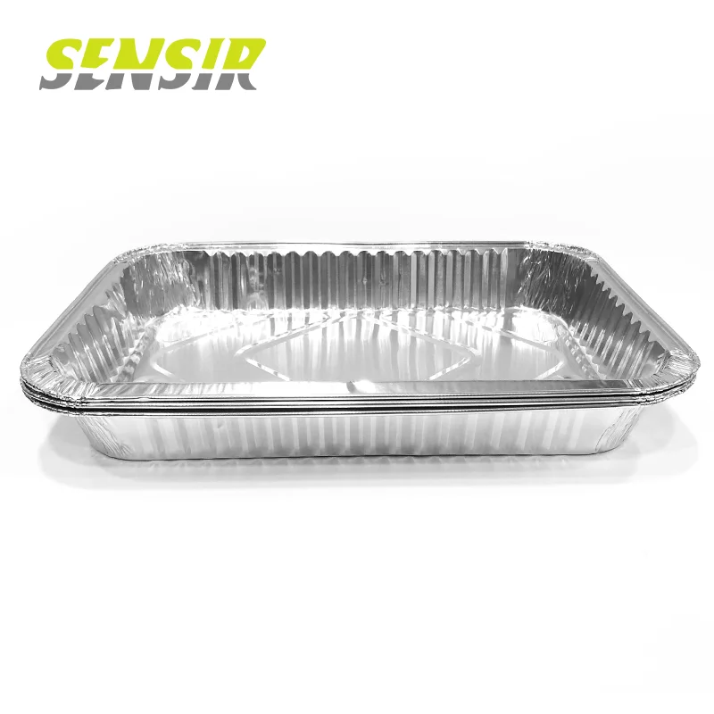 Disposable Aluminum Foil Plate with Plastic Lid