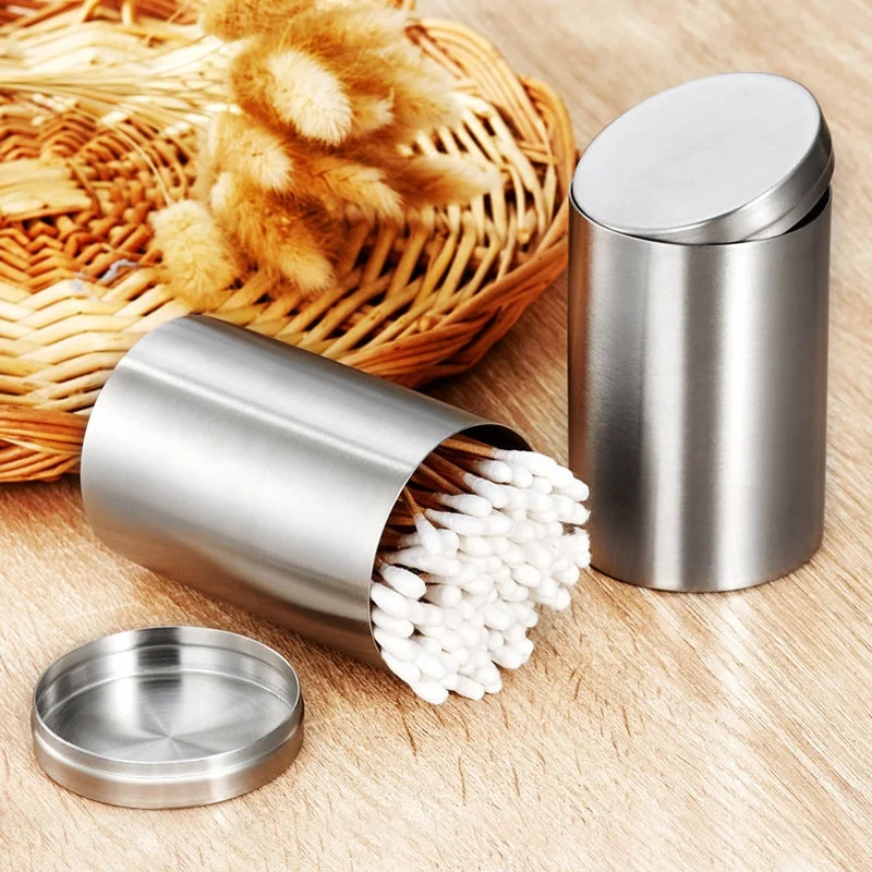 
Custom Stainless Steel Sealed Cans Portable Travel cigarette container Outdoor Smell Proof Airtight herb holder stash jar 