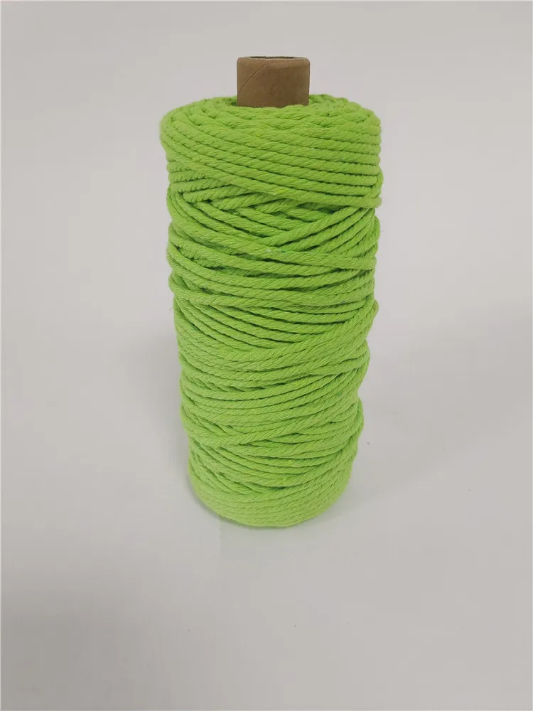 recycle cotton rope 4mm cotton rope baby changing basket diaper changing