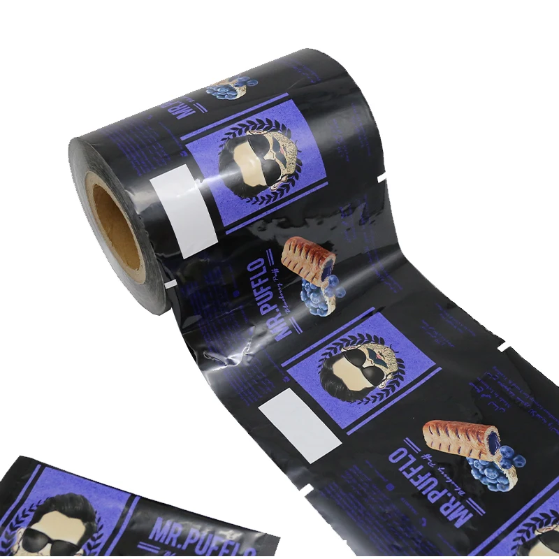 
food packaging bag film roll laminated material Plastic packing bag composited aluminum foil films 