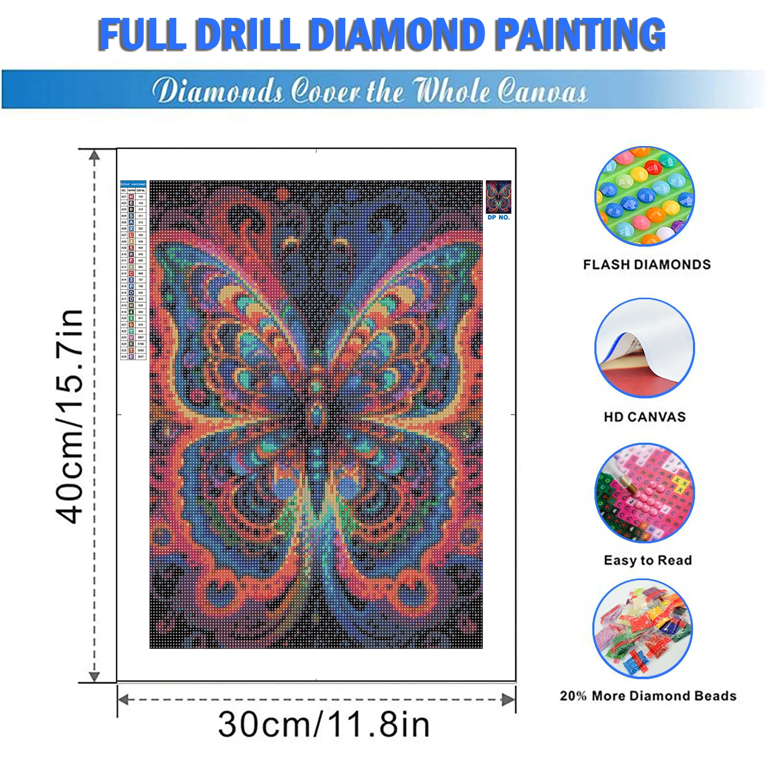 5D DIY Full Diamond Flower Butterfly Painting Diamond Rhinestone Mosaic Embroidery Painting For Beginners Wall Decor