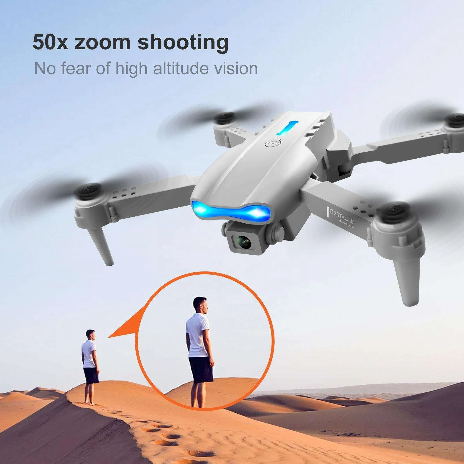 E99 Pro 4K Dual Cmara Foldable aircraft Remote Control WiFi HD Image Transmission Headless Mode FPV Dron E99 Pro 2