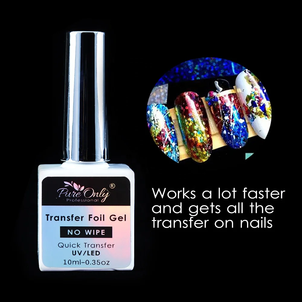 Nail Supplies Gel Nail Art Uv Gel Easily Apply Transfer Foil Uv Led Foil Glue Nail Foil Gel