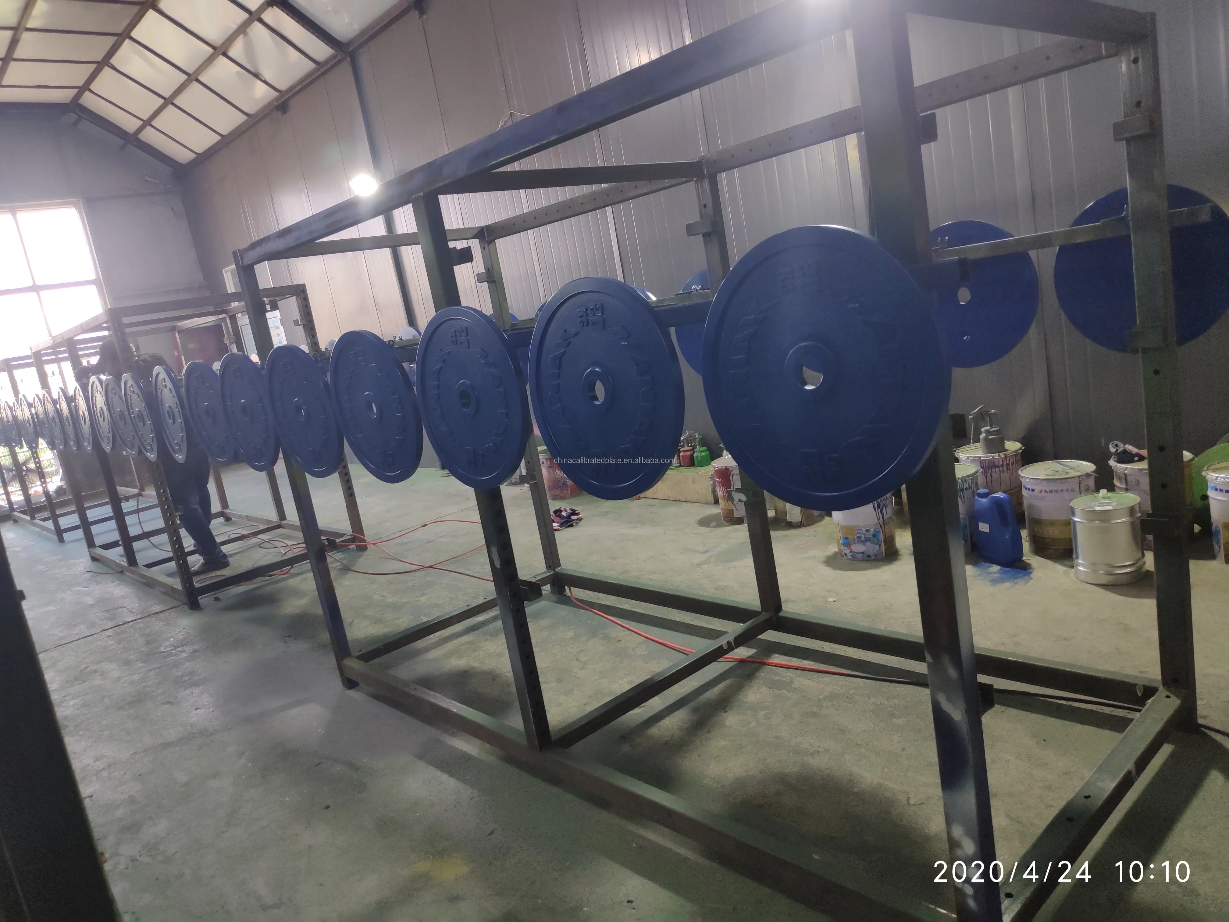 Calibrated Steel Plate free weights for training gym equipment weight plates Powerlifting Plates