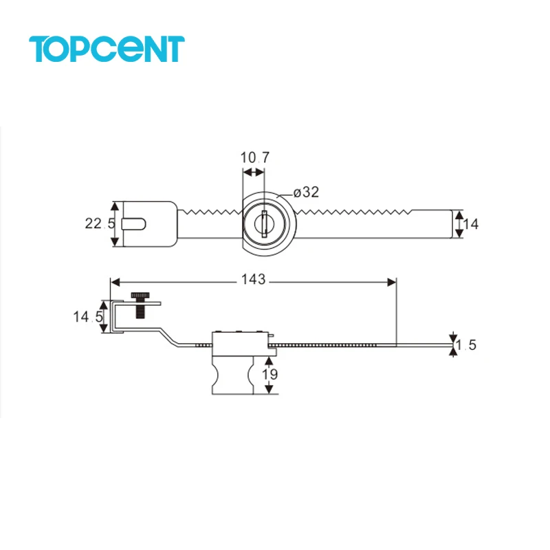 Фурнитура для мебели TOPCENT аксессуары замок шкафа из