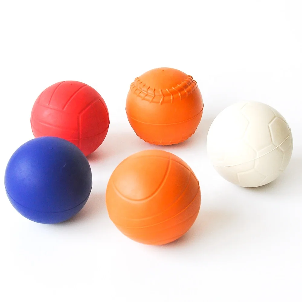 Indestructible Tough Strong Dog Ball, , 100% Non-Toxic Chew Toy, Natural Rubber Baseball-Sized Bouncy Dog Ball