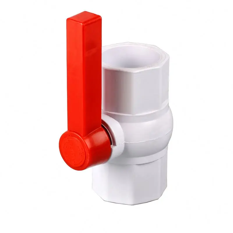 Hot selling Slip Type Gate 1/2-4 Inch 2 Pieces White 2pcs With Stainlestainless Steel Heart Dn20 Dn40 1/2 Pvc Ball Valve Price