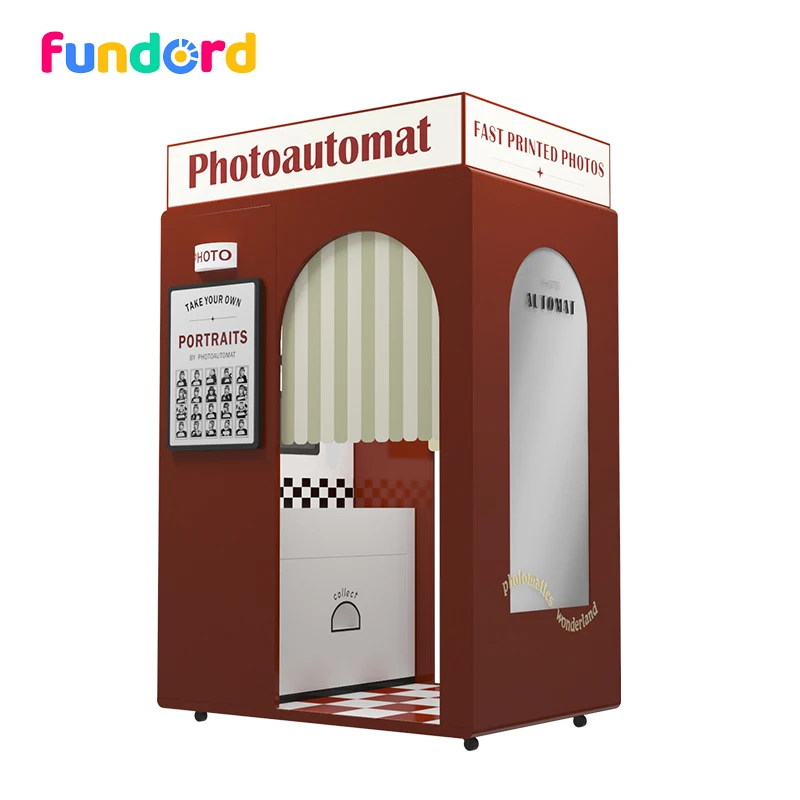 Fundord 2024 photo booth shell cabin photo booth machine with printer