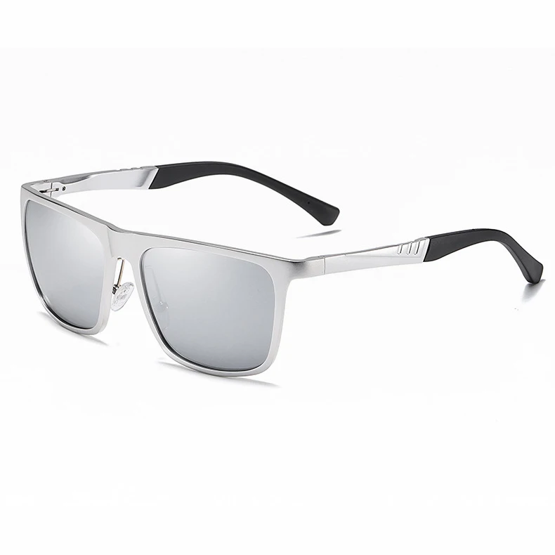 Fashion Custom Square Shades TAC Glasses Spring Hinges Polarized Sunglasses For Mens