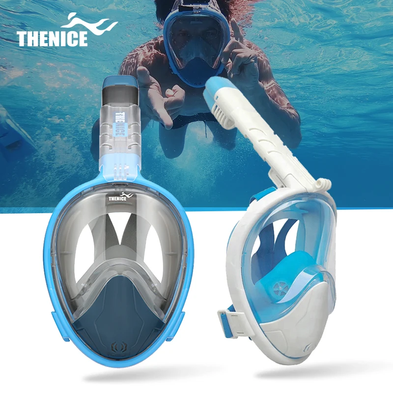 
THENICE swimming pool accessories wholesale adult diving equipment full face snorkel mask 