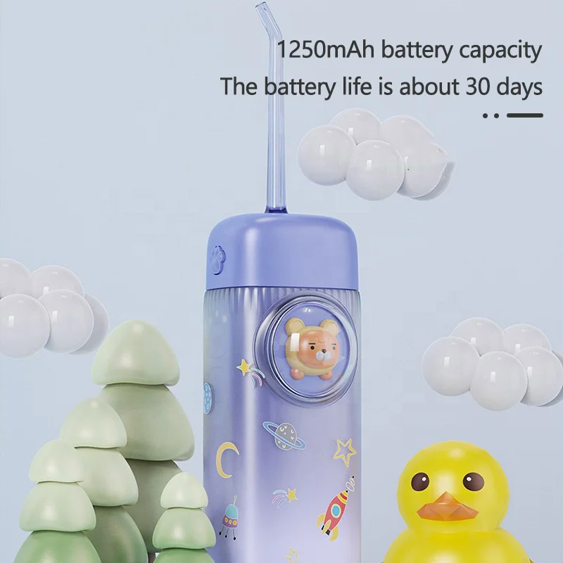 Custom Kid Children Electric Oral Irrigator Water Flosser Dental Tooth Jet Pick Pik Flosser Kids Children Water Flosser