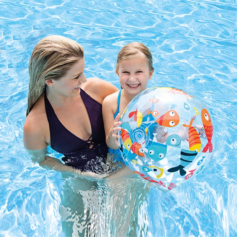 
INTEX-59040 LIVELY PRINT BALLS Inflatable Beach Toy Children Beach Ball Beach Game Toy Ball 