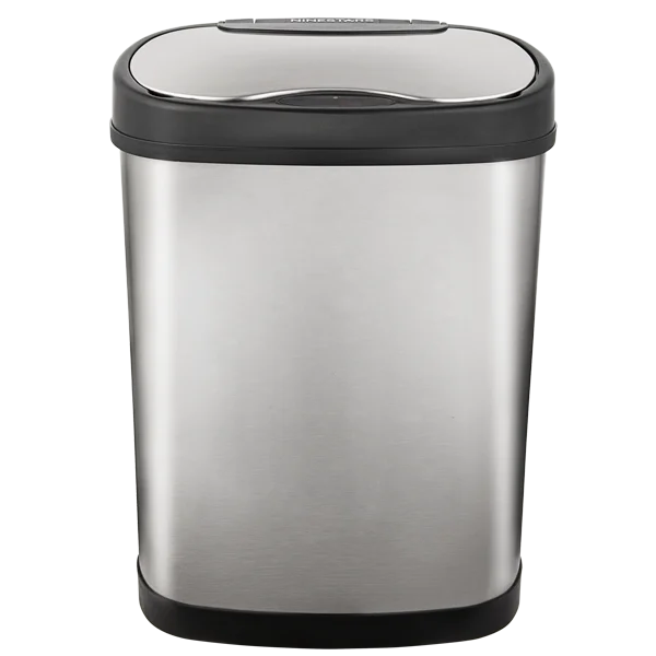 stainless steel electric touchless automatic garbage rubbish waste bin sensor dustbin smart trash can