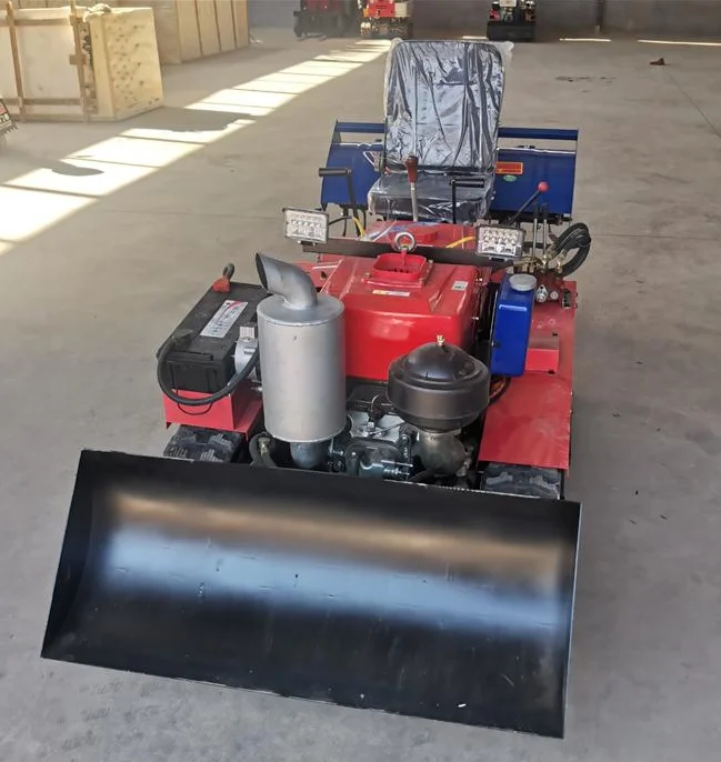 2021 multifunctional portable small cultivation track cultivated field rotary tiller for sale