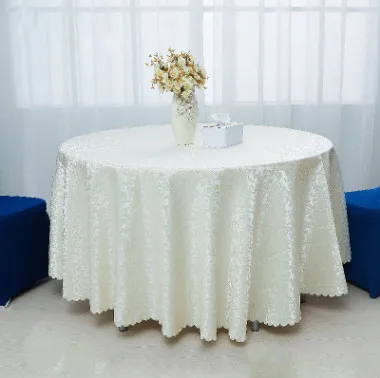 white round table cloth for weeding