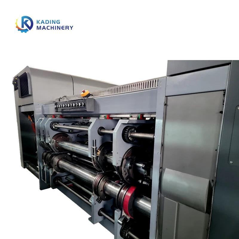 Full Automatic Pizza Box Making Carton Flexo Printing Slotting Machine With Drying Unit